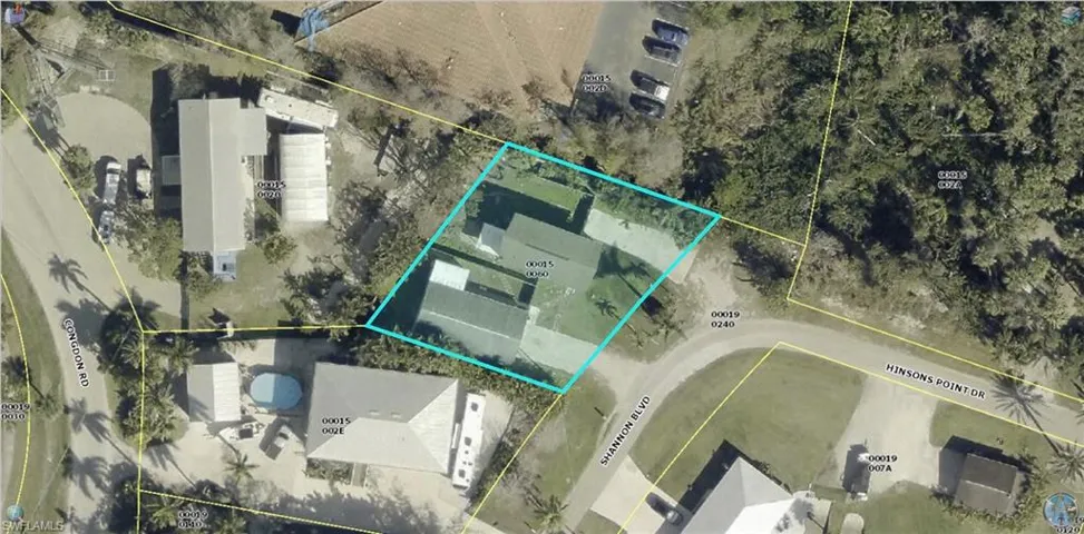 Map of property location featuring property boundaries highlighted