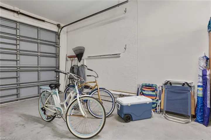 View of garage: walk in workshop room