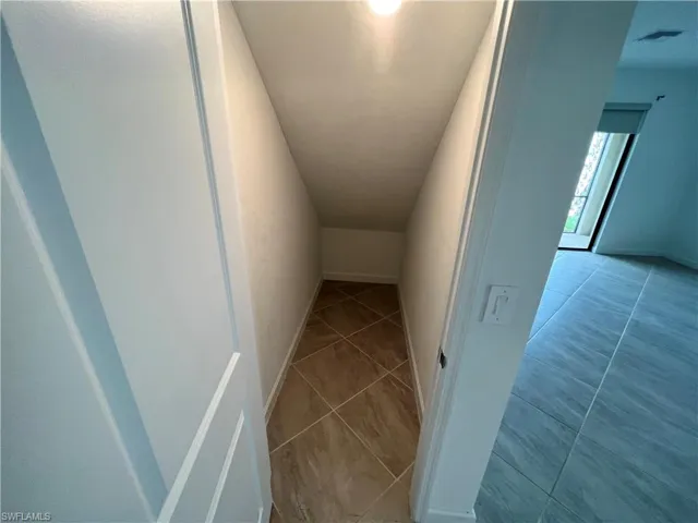 large storage are under stairs