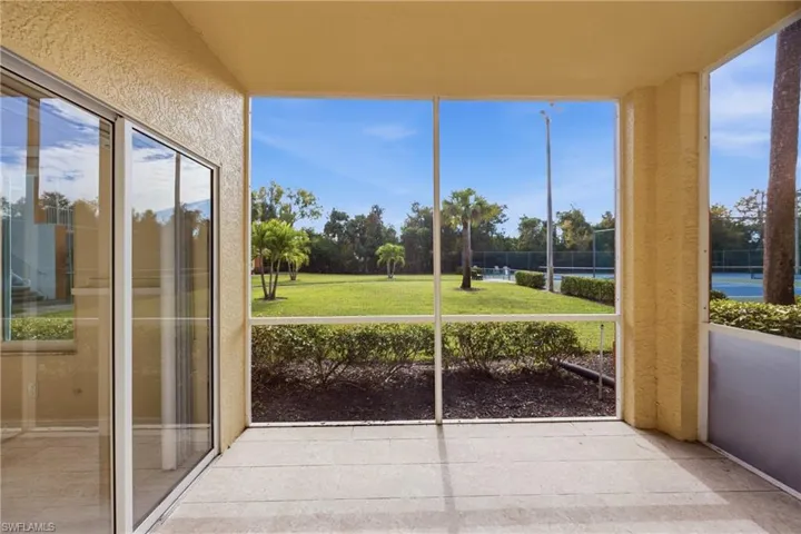 View of screened-in lanai