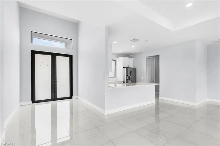 Entry, Living Area and Kitchen