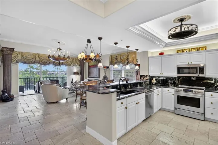 Open great room floor plan.