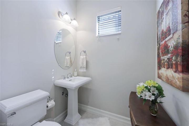 Powder bath near the foyer.