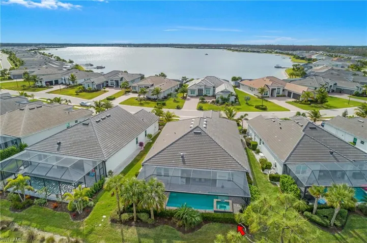 Pie shaped lot provides additional privacy at the back of the home.