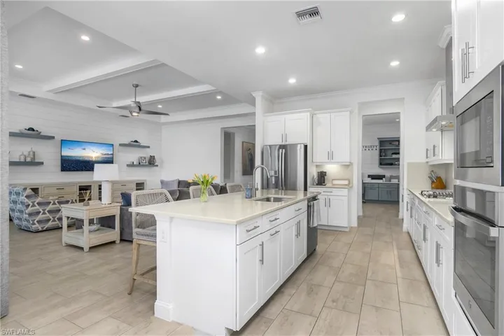 This open floor plan is spacious and perfect for entertaining family and friends.