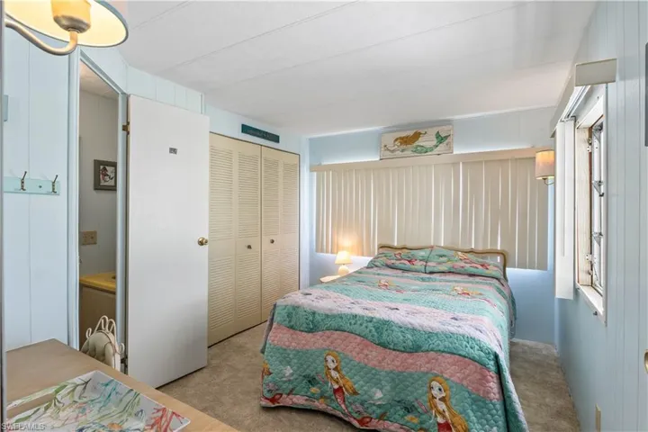 Primary bedroom with lots of closet space and a private water closet!