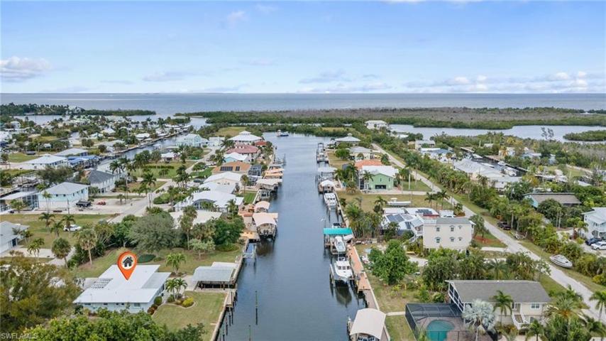 View north up the canal