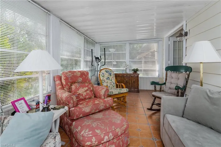 Florida room for entertaining