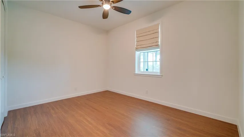 Guest Bedroom #2 with ceiling fan.