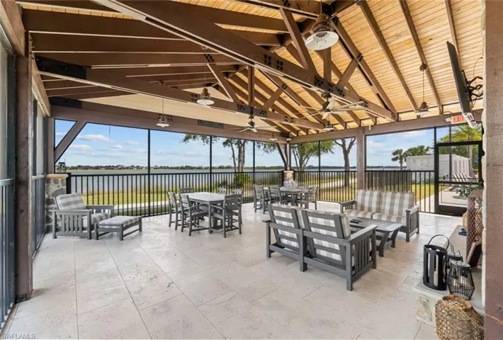 Another area to relax in the shade near the pool in Lake Timber Lodge!
