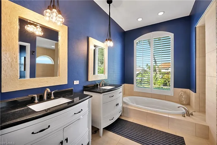 Master Bathroom with Dual Vanities