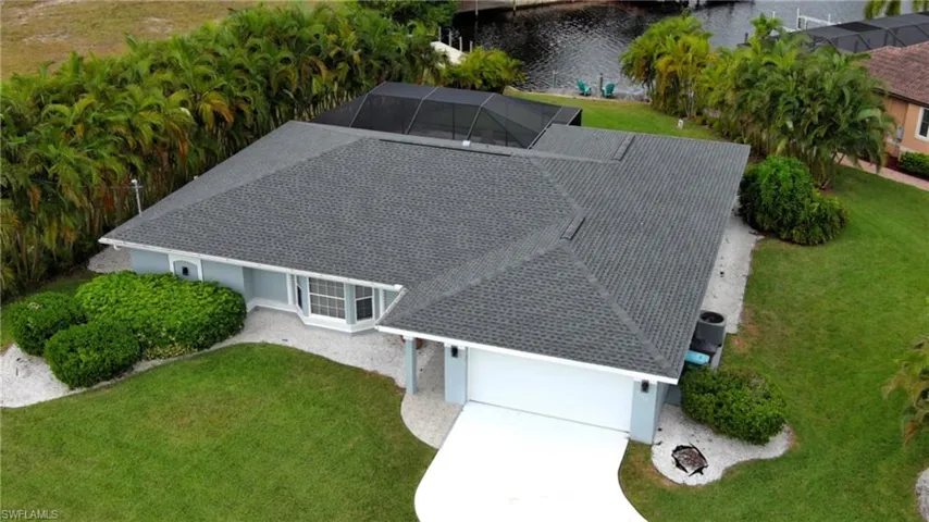 View from above of property featuring a nearby body of water
