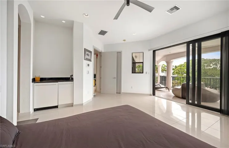 Guest Bedroom with water view and access to huge balcony for sunset