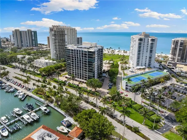 View of urban area featuring a large body of water
