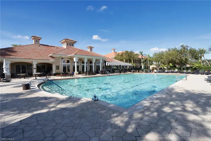 View of pool with a patio area