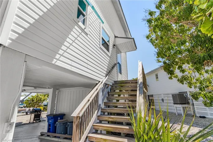 Staircase to the entrance of the home.