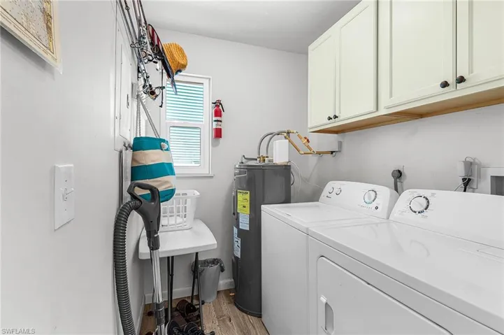 The laundry is on the main living level.
