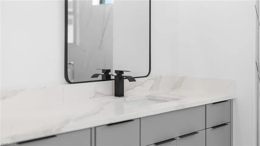 Room details with vanity