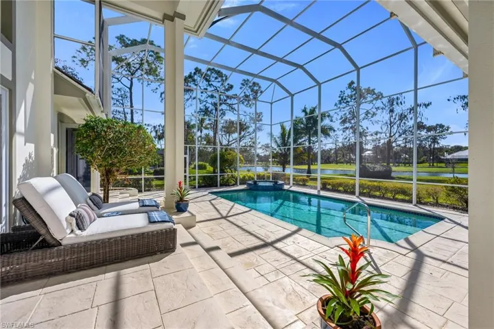 Pool with lounge area