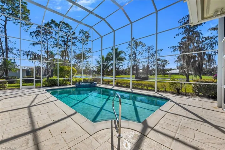 Pool and spa with lots of space to entertain