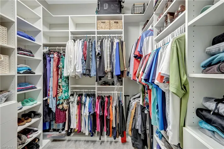 View of spacious closet