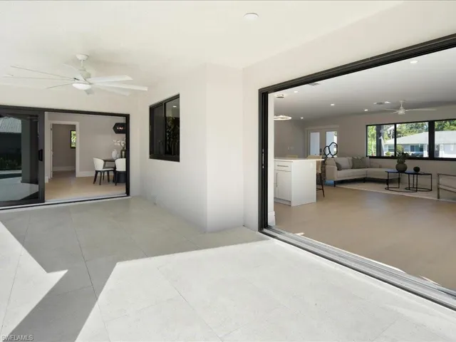 View of patio / terrace featuring an outdoor hangout area and ceiling fan