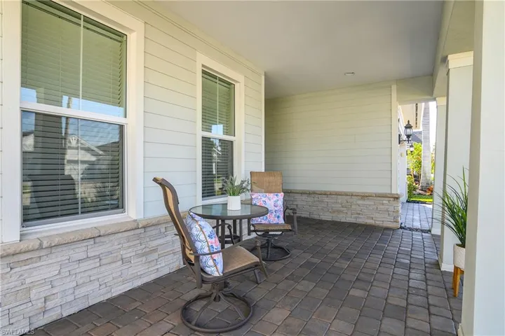 View of patio featuring a porch