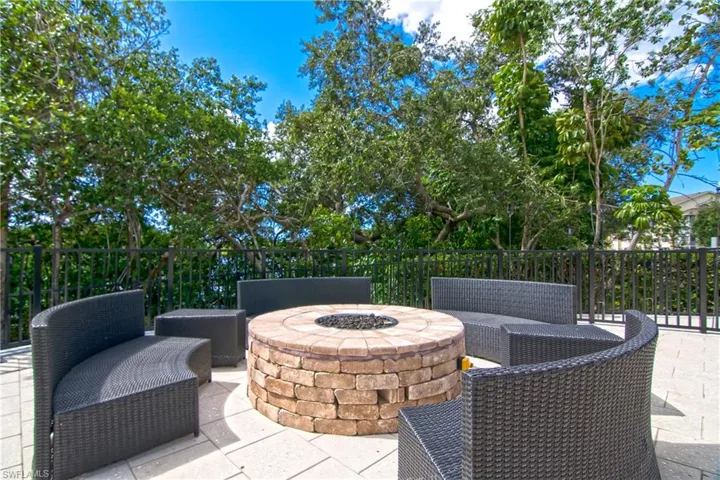 Fire pit near Tiki