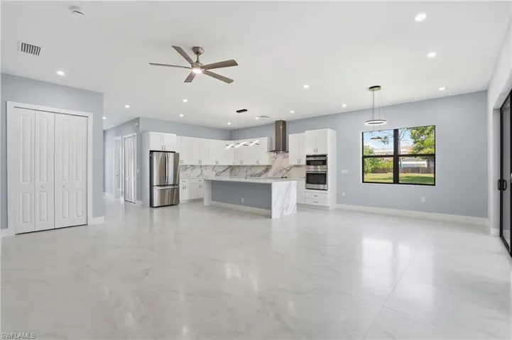 Kitchen, Living, Dining