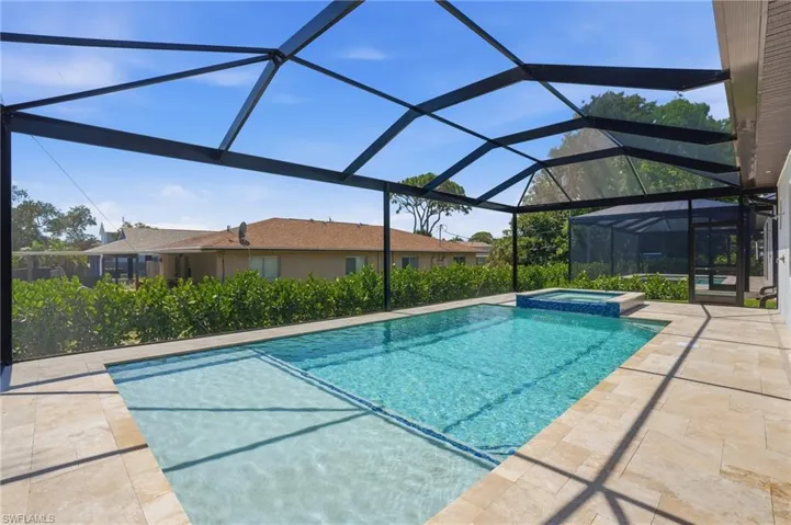 Heated, salt water pool and spa