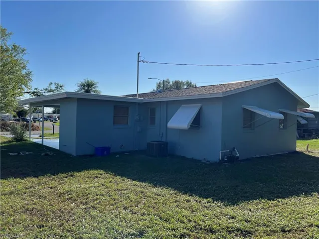 Back of property