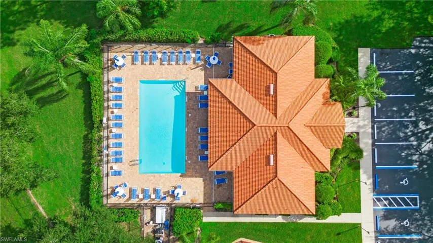 Birds eye view of property