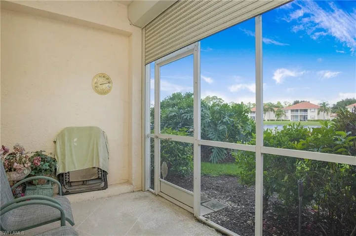 View of covered and screened Lanai