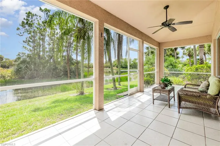 Lanai with Lake view