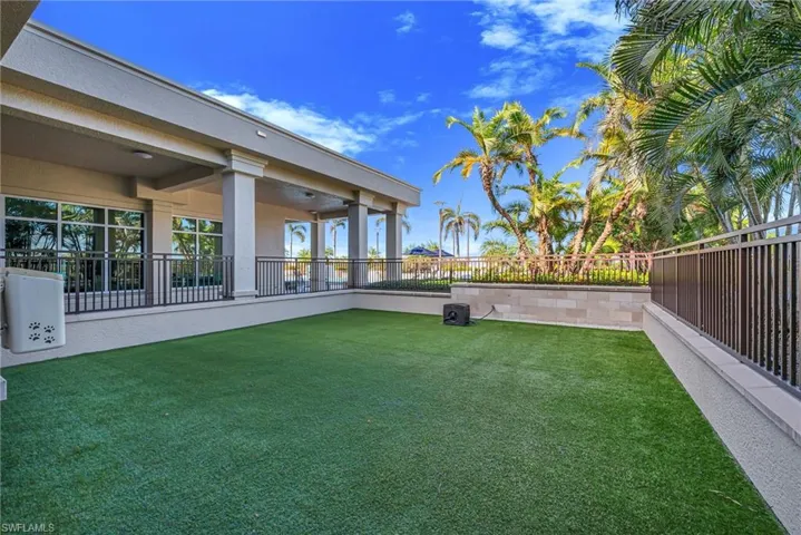 Gated Dog Run for pets in the community on the roof top pool deck area