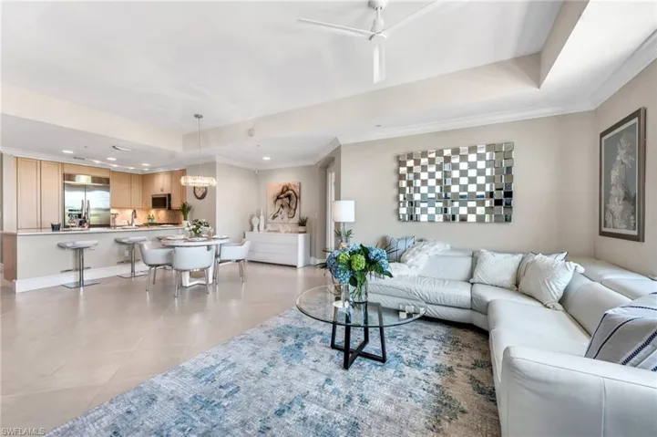 Magnificent Living Room with high ceilings