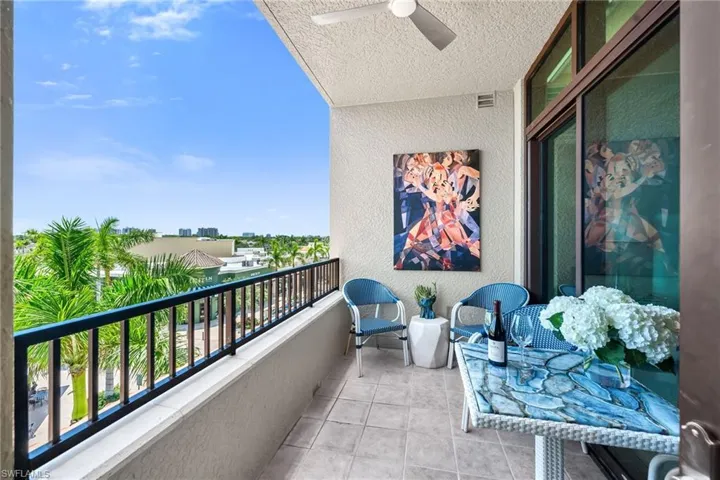 A delightful balcony perfect to watch sunsets and an ideal spot for a morning coffee