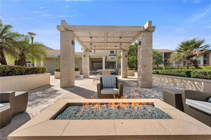 Fire Pit at the Roof Top Pool Deck area for the Community's enjoyment