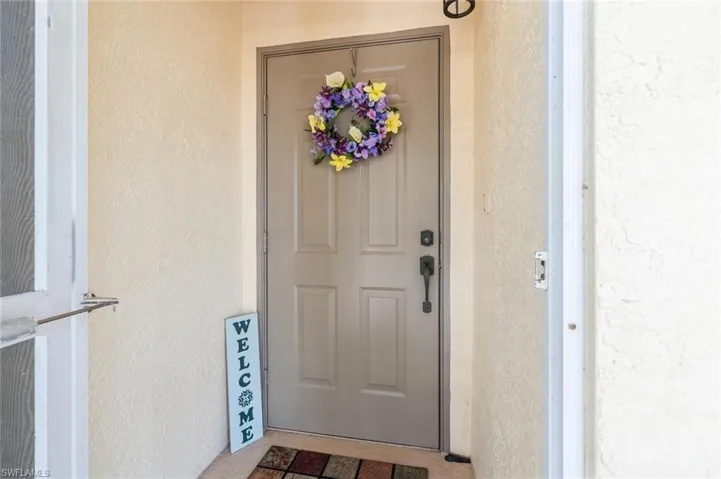 View of exterior entry