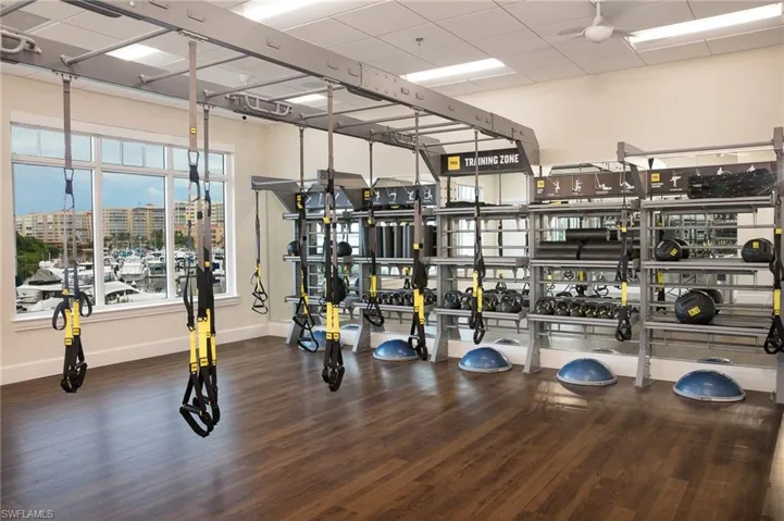 TRX sports training room