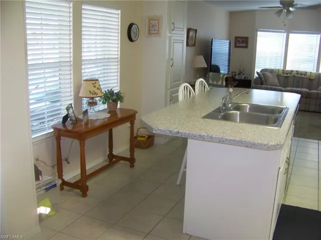 Family room in background