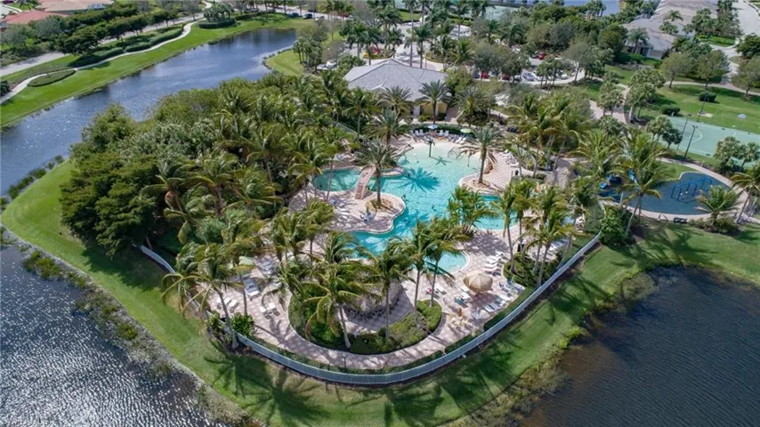 Resort style swimming pool