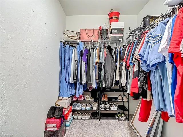 View of spacious closet