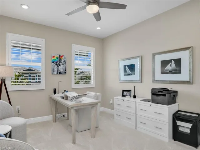 third bedroom being used as office