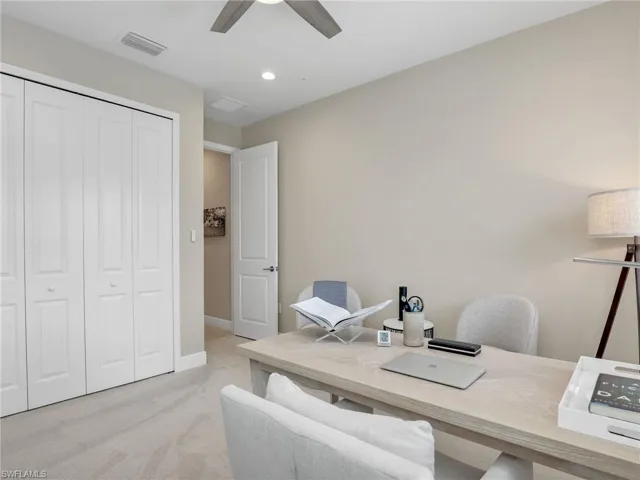 third bedroom being used as office