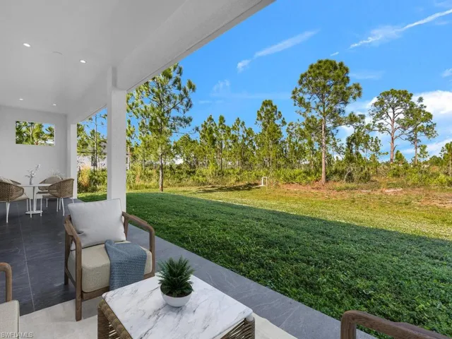 View of patio. Furnitures are not included.