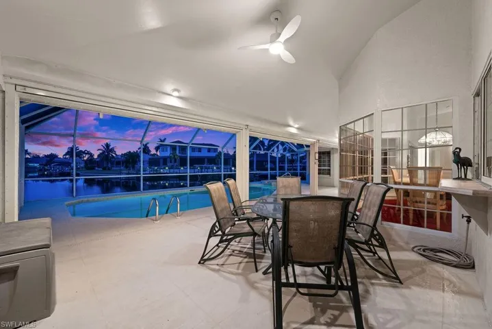 Covered Lanai on the left side of the home