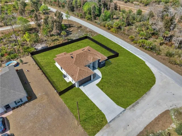 View from above of property