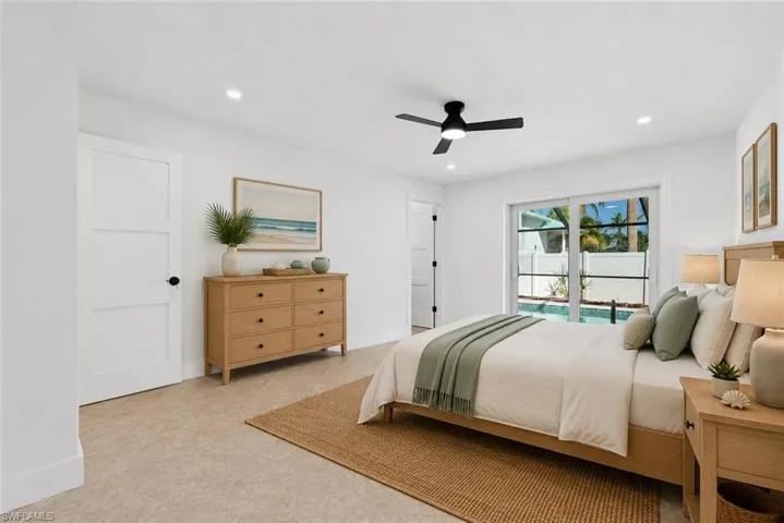 Primary Suite virtually staged