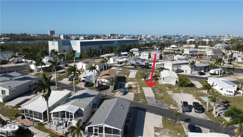 Bird's eye view of lot location